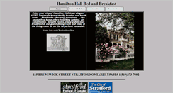 Desktop Screenshot of hamiltonhallbandb.com